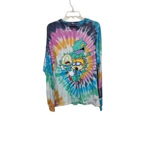 3924) Nickelodeon Rugrats Tie Die Long Sleeve Tee XL